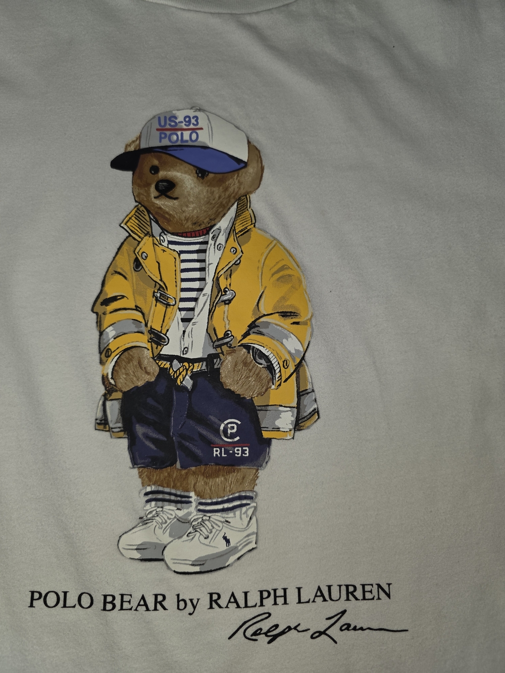 Ralph Lauren Polo Bear Graphic Tee - White - Picture 3 of 5